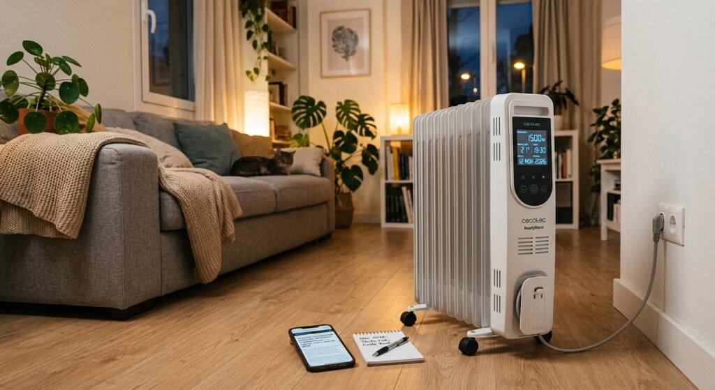 cuánto consume un radiador eléctrico